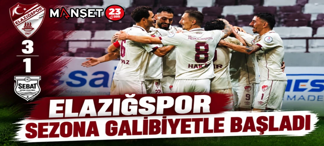 Elazığspor Sezona Galibiyetle Başladı