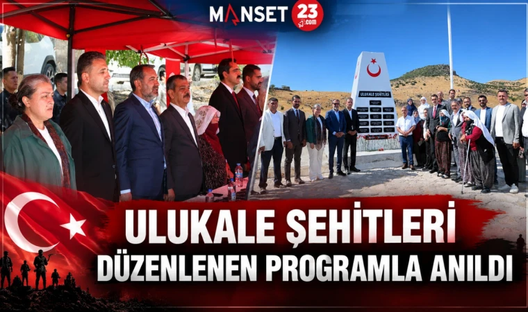 Ulukale Şehitleri Düzenlenen Programla Anıldı