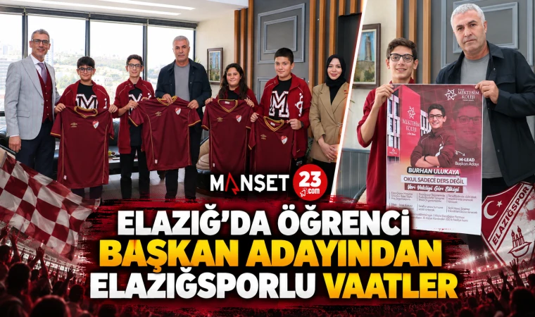 ELAZIĞ’DA ÖĞRENCİ BAŞKAN ADAYINDAN ELAZIĞSPORLU VAATLER