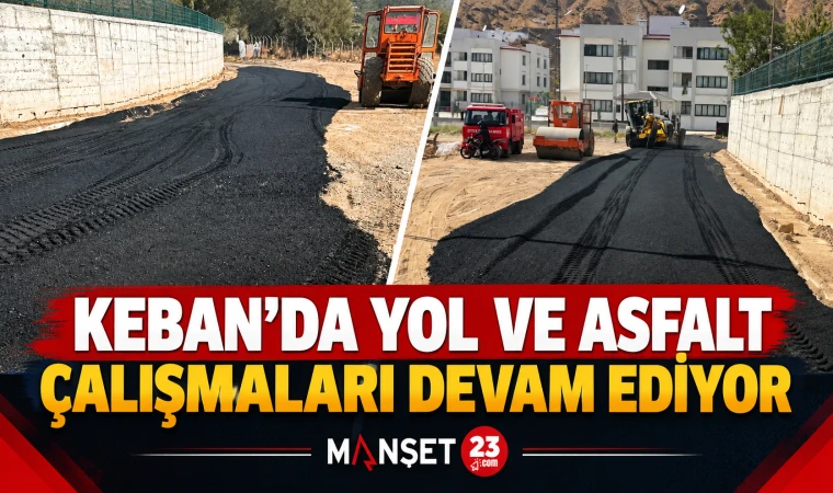 Keban’da Yol Ve Asfalt Çalışmaları Devam Ediyor