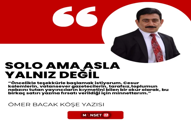 SOLO AMA ASLA YALNIZ DEĞİL
