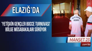 Elazığ’da 'Yetişkin Gençler Bocce Turnuvası' Bölge Müsabakaları Sürüyor