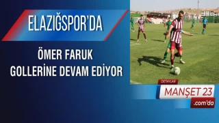 Elazığspor’da Ömer Faruk, Gollerine Devam Ediyor