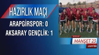 Hazırlık Maçı: Arapgirspor: 0 - Aksaray Gençlik: 1