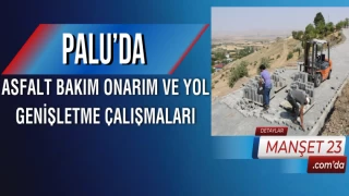 Palu’da Asfalt Bakım Onarım ve Yol Genişletme Çalışmaları