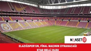 Elazığspor'un, Final Maçının Oynanacağı Stad Belli Oldu