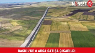 Baskil’de 8 Arsa Satışa Çıkarıldı