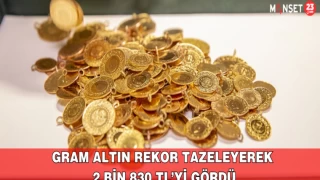 Gram Altın Rekor Tazeleyerek 2 Bin 830 Tl’yi Gördü