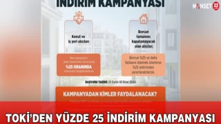 TOKİ’den Yüzde 25 İndirim Kampanyası