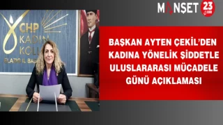 Başkan Çekil’den Kadına Yönelik Şiddetle Uluslararası Mücadele Günü Açıklaması