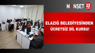 Elazığ Belediyesinden ücretsiz dil kursu!