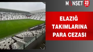 Elazığ Takımlarına Para Cezası