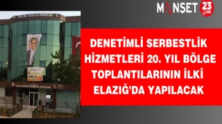 Denetimli Serbestlik Hizmetleri 20. Yıl Bölge Toplantılarının İlki Elazığ’da Yapılacak