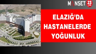 Elazığ’da hastanelerde yoğunluk.