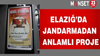 Elazığ’da jandarmadan anlamlı proje