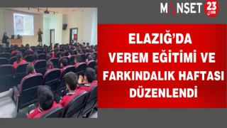 Elazığ’da Verem Eğitimi Ve Farkındalık Haftası Düzenlendi