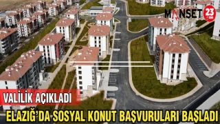 ELAZIĞ'DA SOSYAL KONUT BAŞVURULARI BAŞLADI