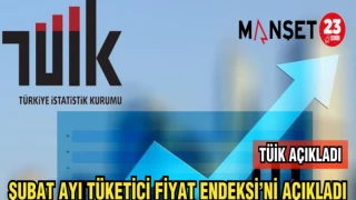 TÜİK ŞUBAT AYI TÜKETİCİ FİYAT ENDEKSİ'Nİ AÇIKLADI