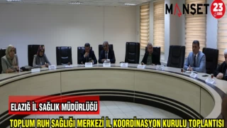 TOPLUM RUH SAĞLIĞI MERKEZİ İL KOORDİNASYON KURULU TOPLANTISI