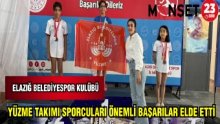 ELAZIĞ BELEDİYESPOR KULÜBÜ YÜZME TAKIMI SPORCULARI ÖNEMLİ BAŞARILAR ELDE ETTİ