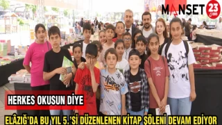 ELAZIĞ'DA BU YIL 5.Sİ DÜZENLENEN KİTAP ŞÖLENİ DEVAM EDİYOR