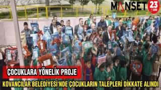 KOVANCILAR BELEDİYESİ'NDE ÇOCUKLARIN TALEPLERİ DİKKATE ALINDI