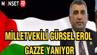 MİLLETVEKİLİ GÜRSEL EROL: GAZZE YANIYOR