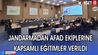 JANDARMADAN AFAD EKİPLERİNE KAPSAMLI EĞİTİMLER VERİLDİ