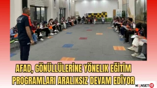 AFAD, gönüllülerine yönelik eğitim programları aralıksız devam ediyor
