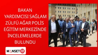 Bakan Yardımcısı Sağlam, Zülfü Ağar Polis Eğitim Merkezinde incelemelerde bulundu