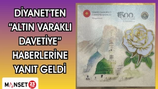 Diyanet'ten “altın varaklı davetiye” haberlerine yanıt geldi