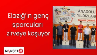 Elazığ’ın genç sporcuları zirveye koşuyor