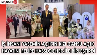 İŞ INSANI YASEMİN AÇIK'IN KIZI CANSU AKSU HAYATINI GÖRKEMLİ BİR TÖRENLE FELİPE HASSLOCHER İLE BİRLEŞTİRDİ