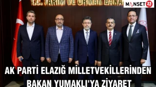 AK PARTİ ELAZIĞ MİLLETVEKİLLERİNDEN BAKAN YUMAKLI'YA ZİYARET