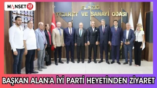 BAŞKAN ALAN'A İYİ PARTİ HEYETİNDEN ZİYARET