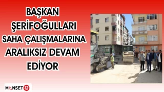 Başkan Şerifoğulları saha çalışmalarına aralıksız devam ediyor