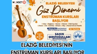 Elazığ Belediyesi’nin Enstrüman Kursları Başlıyor
