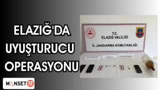 Elazığ'da uyuşturucu operasyonu