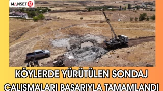 KÖYLERDE YÜRÜTÜLEN SONDAJ ÇALIŞMALARI BAŞARIYLA TAMAMLANDI