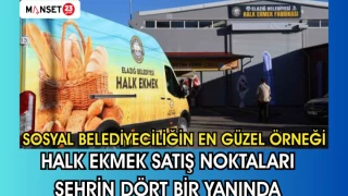 SOSYAL BELEDİYECİLİĞİN EN GÜZEL ÖRNEĞİ,'HALK EKMEK SATIŞ NOKTALARI ŞEHRİN DÖRT BİR YANINDA'
