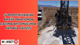 Su proplemi yaşayan bir köy daha sondaj çalışmaları sonucunda kaynağa kavuştu