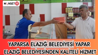 "YAPARSA ELAZIĞ BELEDİYESİ YAPAR" ELAZIĞ BELEDİYESİNDEN KALİTELİ HİZMET