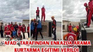 "AFAD" tarafından enkazda arama kurtarma eğitimi verildi