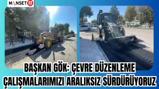 Başkan Gök: Çevre düzenleme çalışmalarımızı aralıksız sürdürüyoruz