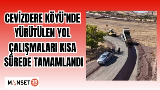 Cevizdere Köyü’nde Yürütülen Yol Çalışmaları Kısa Sürede Tamamlandı
