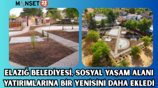 ELAZIĞ BELEDİYESİ, SOSYAL YAŞAM ALANI YATIRIMLARINA BİR YENİSİNİ DAHA EKLEDİ