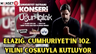 Elazığ, Cumhuriyet’in 102. Yılını Coşkuyla Kutluyor