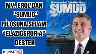 MİLLETVEKİLİ EROL'DAN "SUMUD" FİLOSUNA SELAM "ELAZIĞSPOR'A" DESTEK