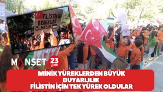 Minik Yüreklerden Büyük Duyarlılık Filistin İçin Tek Yürek Oldular