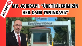 MV. AÇIKKAPI: "ÜRETİCİLERİMİZİN HER DAİM YANINDAYIZ"